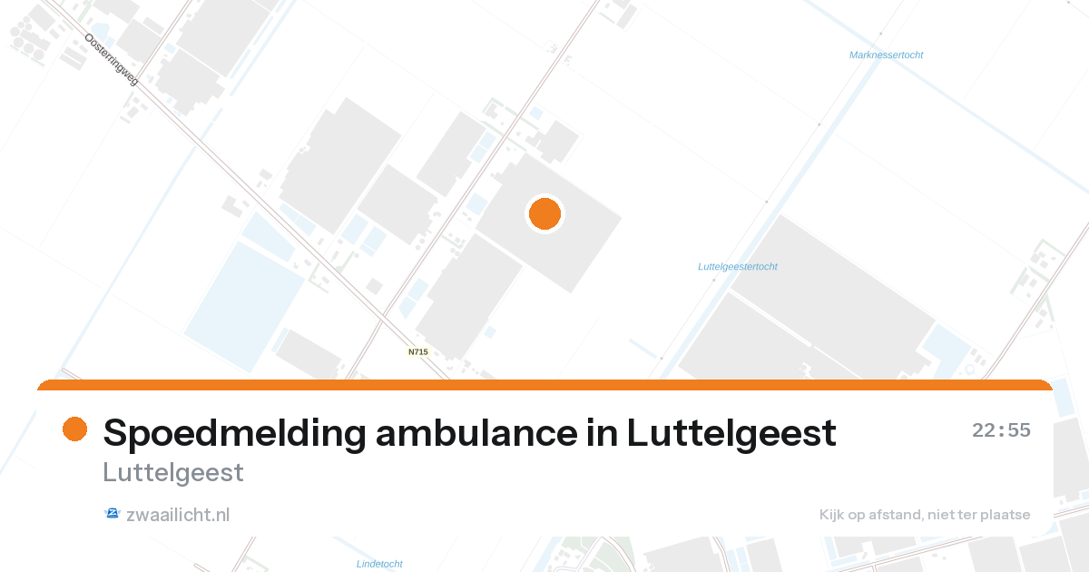 Spoedmelding ambulance in Luttelgeest — 22 aug 2026