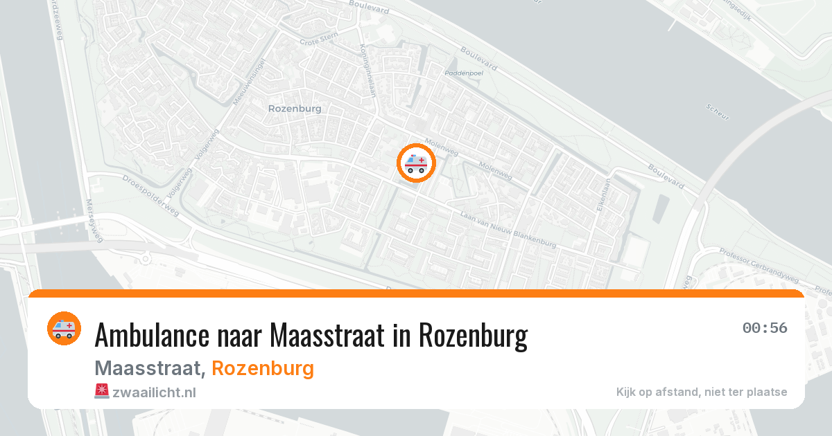Ambulance naar Maasstraat in Rozenburg — 25 apr 2026