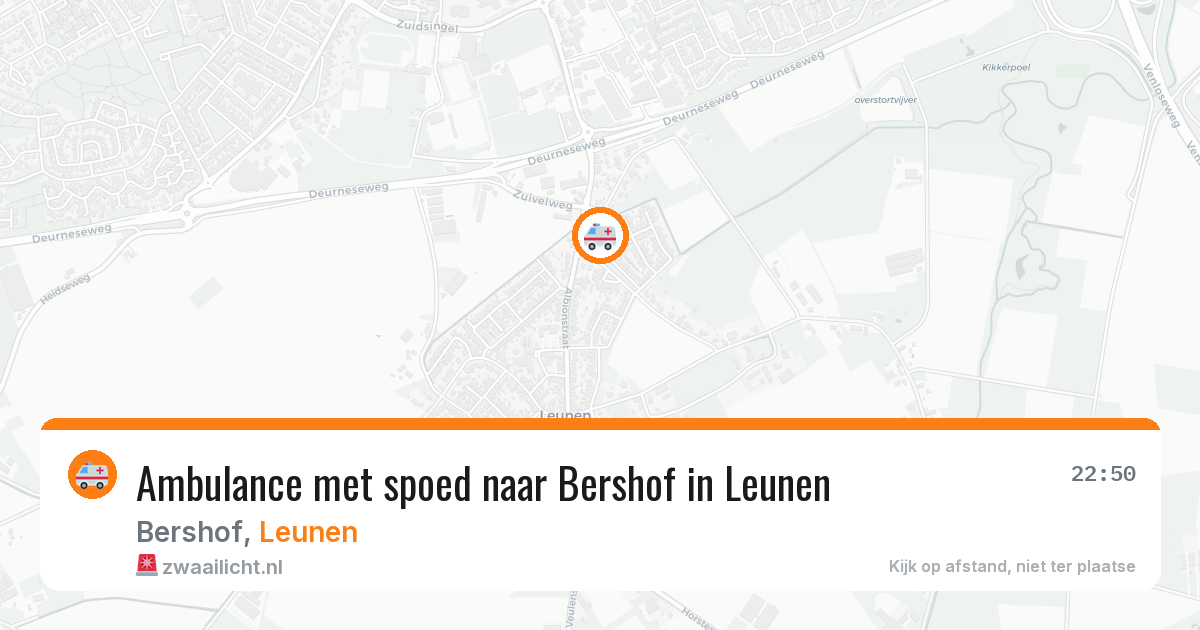 Ambulance met spoed naar Bershof in Leunen — 11 jun 2026