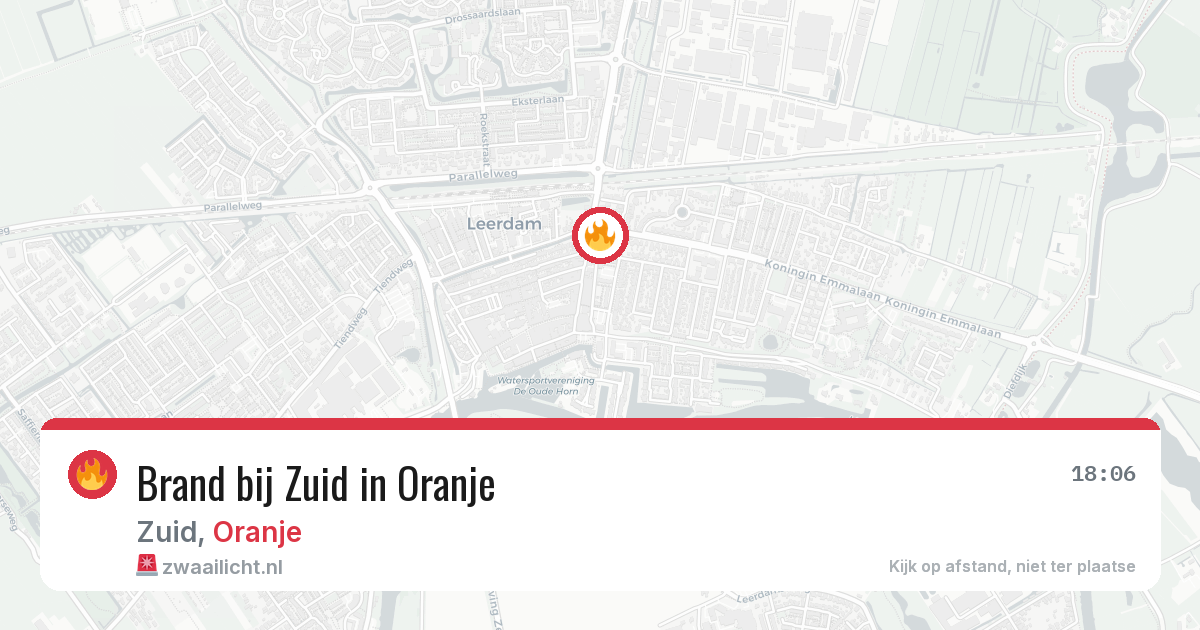 Brand bij Zuid in Oranje — 22 jun 2026