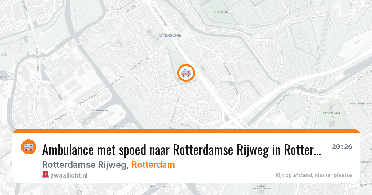 Ambulance met spoed naar Rotterdamse Rijweg in Rotterdam — 29 jan 2026