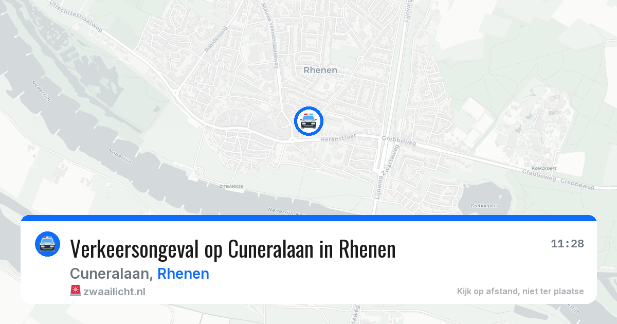 Verkeersongeval op Cuneralaan in Rhenen — 16 mei 2026