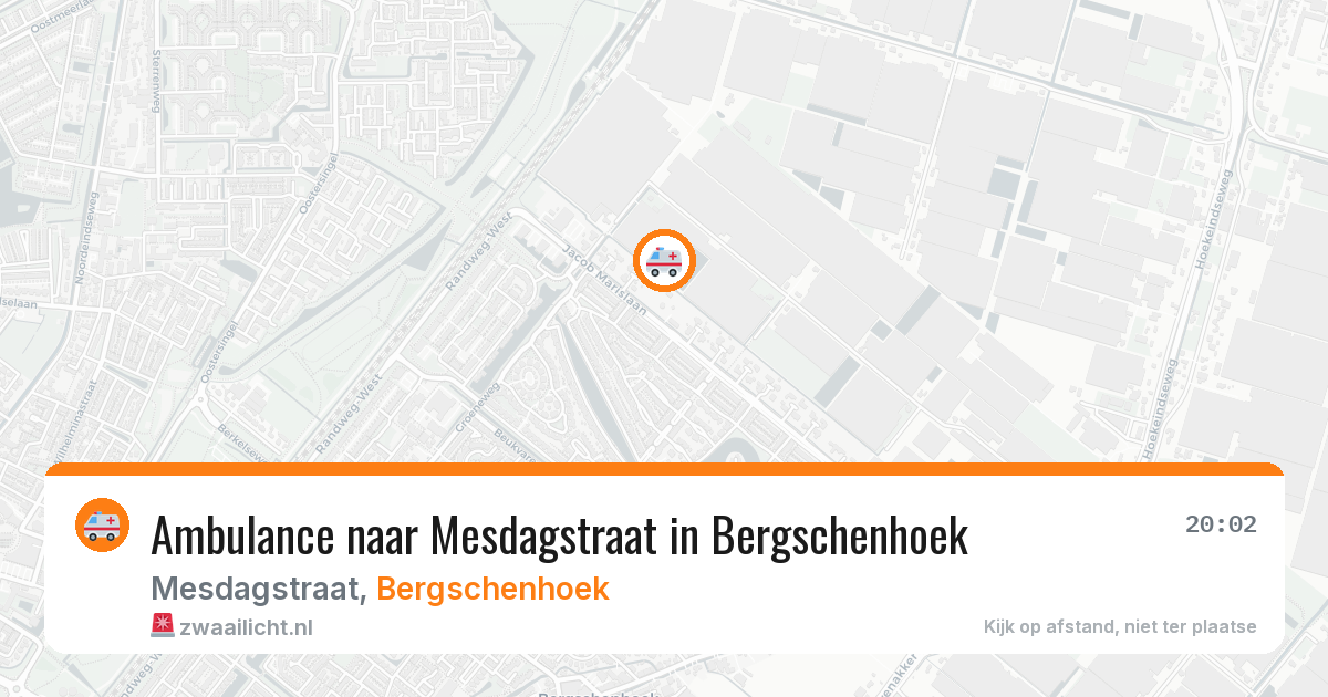 Ambulance naar Mesdagstraat in Bergschenhoek — 28 jun 2026