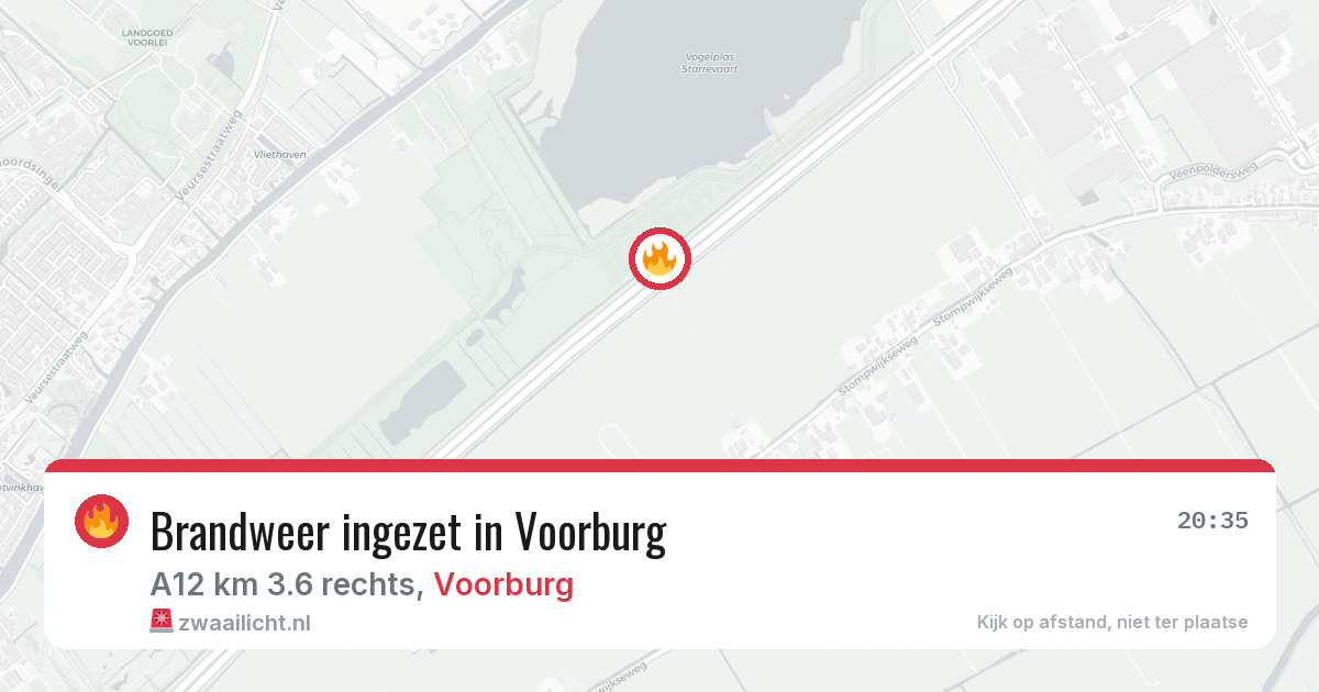 Brandweer ingezet in Voorburg — 21 mrt 2026 | 🚨 Zwaailicht.nl