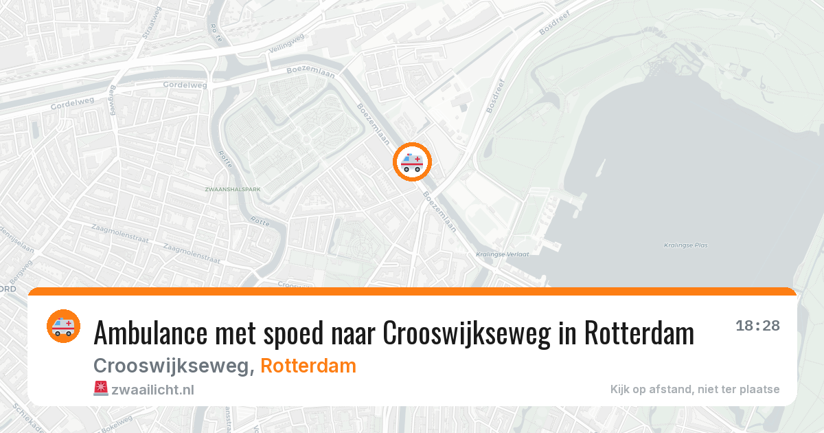 Ambulance met spoed naar Crooswijkseweg in Rotterdam — 8 feb 2026