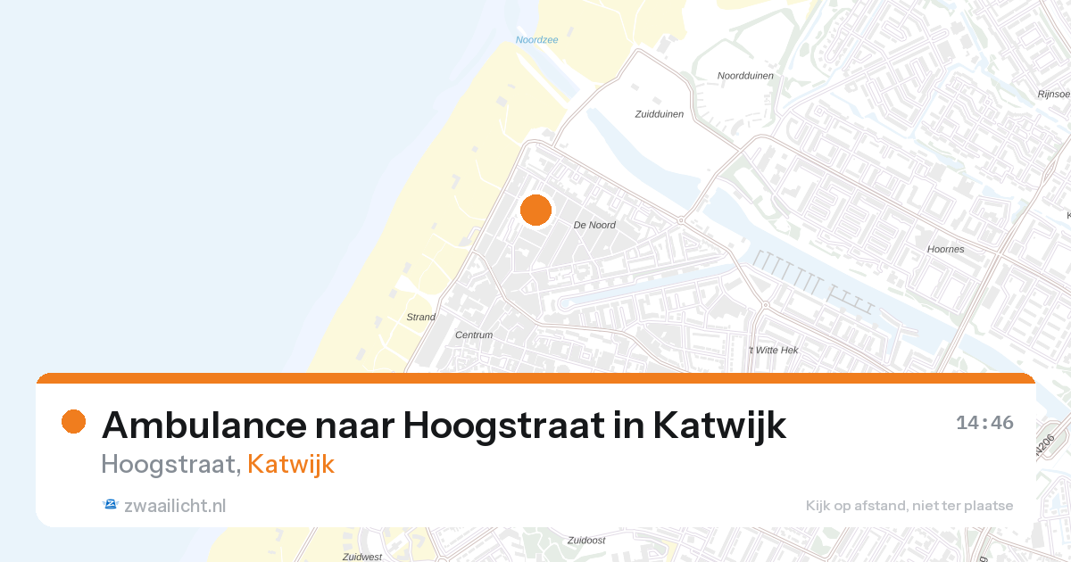 Ambulance naar Hoogstraat in Katwijk — 20 mrt 2026