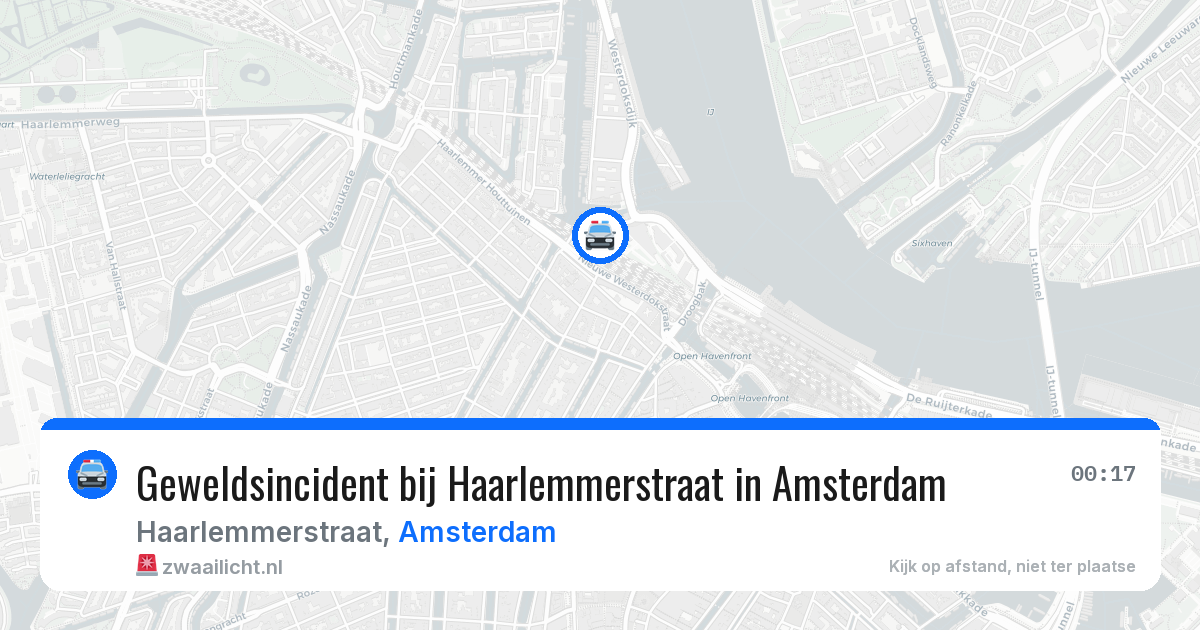 Geweldsincident bij Haarlemmerstraat in Amsterdam — 6 jun 2026