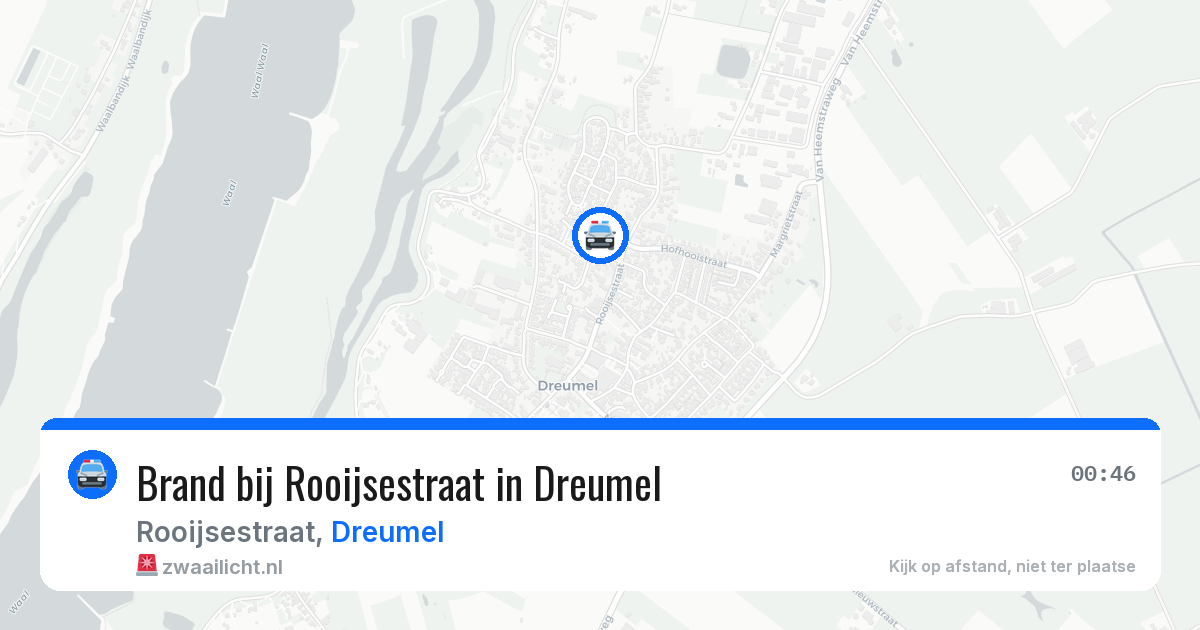 Brand bij Rooijsestraat in Dreumel — 2 aug 2026