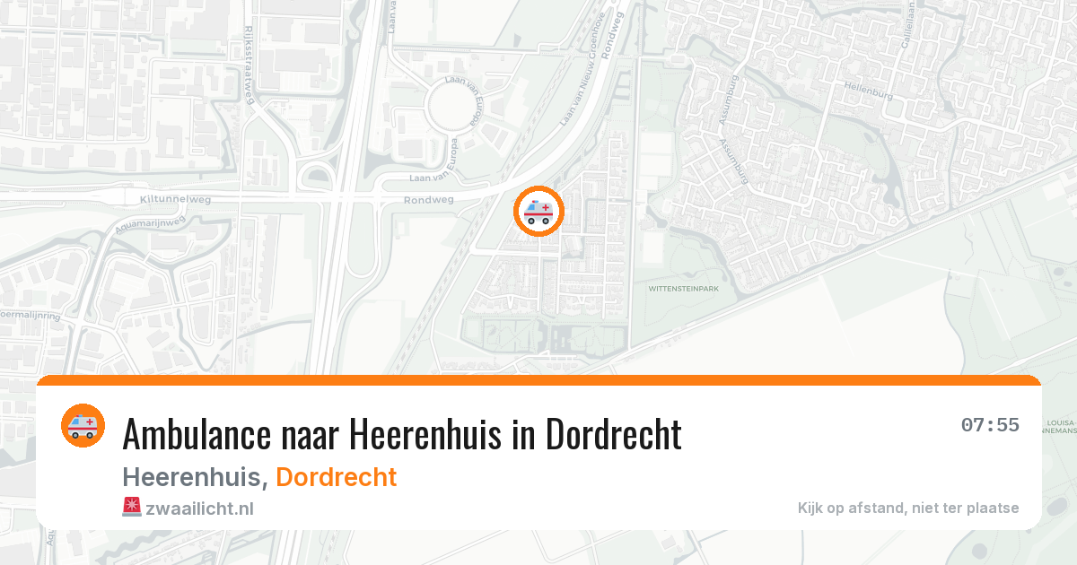 Ambulance naar Heerenhuis in Dordrecht — 30 jun 2026