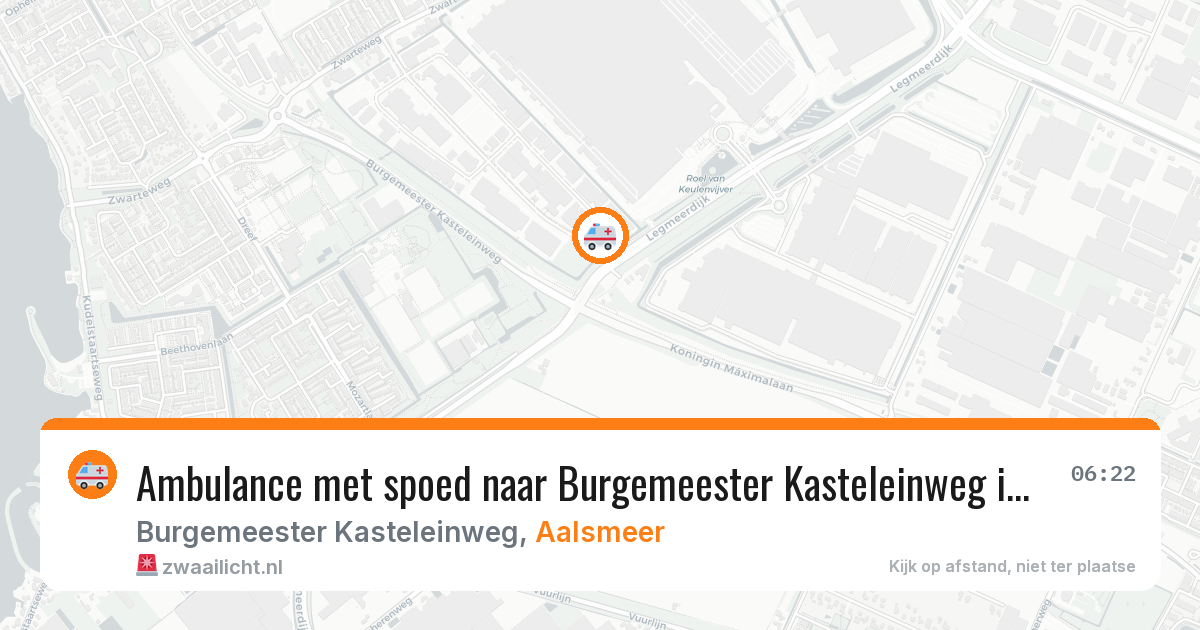 Ambulance met spoed naar Burgemeester Kasteleinweg in Aalsmeer — 27 apr 2026