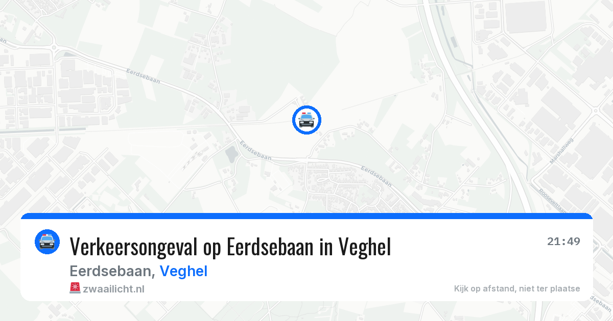 Verkeersongeval op Eerdsebaan in Veghel — 1 aug 2026