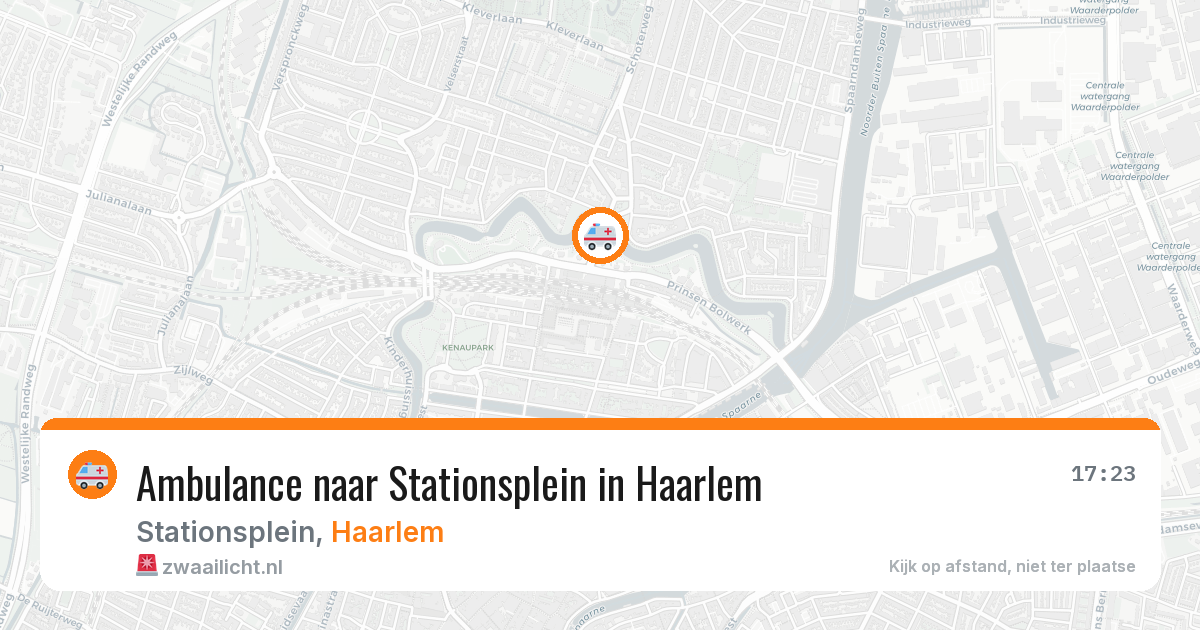 Ambulance naar Stationsplein in Haarlem — 3 aug 2026
