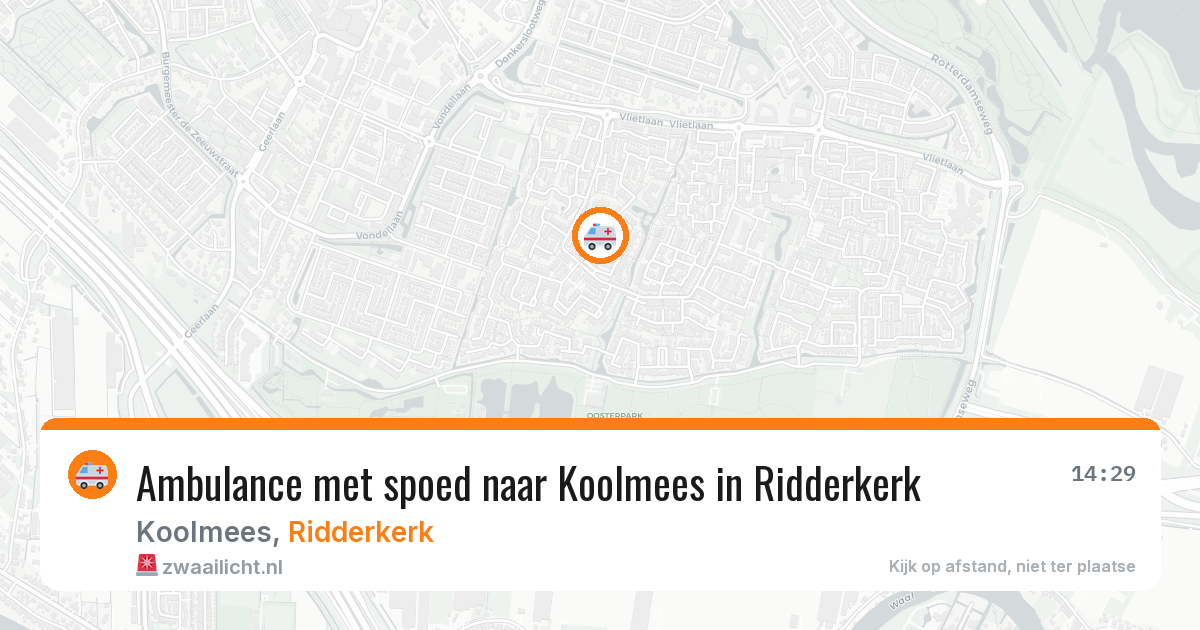 Ambulance met spoed naar Koolmees in Ridderkerk — 27 jun 2026