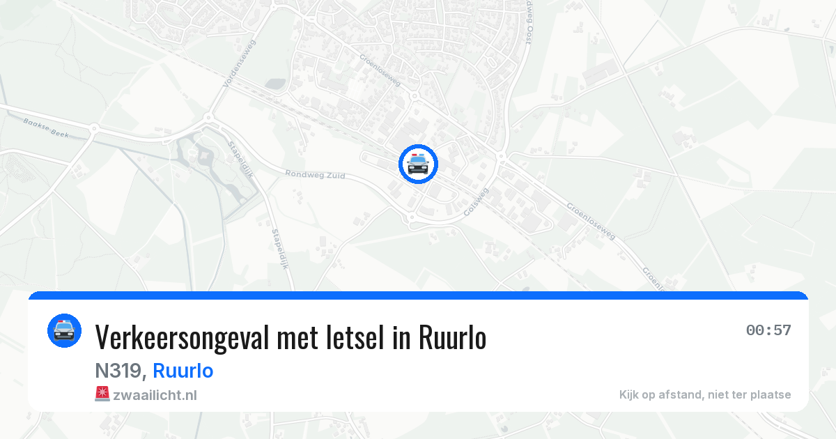 Verkeersongeval met letsel in Ruurlo — 20 jan 2026