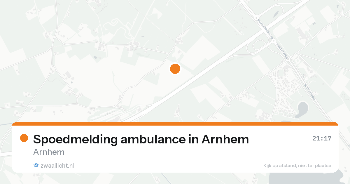 Spoedmelding ambulance in Arnhem — 18 aug 2026