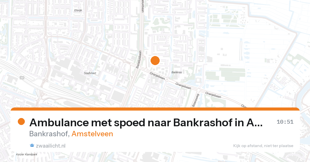 Ambulance met spoed naar Bankrashof in Amstelveen — 26 jun 2026