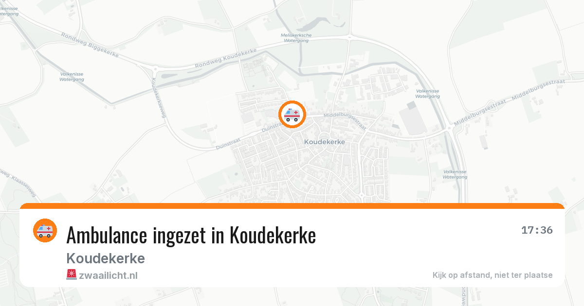 Ambulance ingezet in Koudekerke — 12 aug 2026