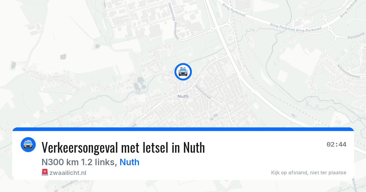 Verkeersongeval met letsel in Nuth — 19 apr 2026