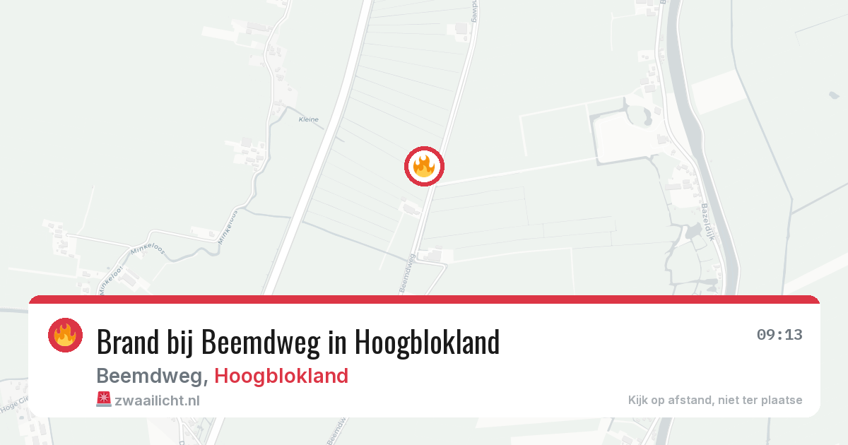 Brand bij Beemdweg in Hoogblokland — 28 jun 2026