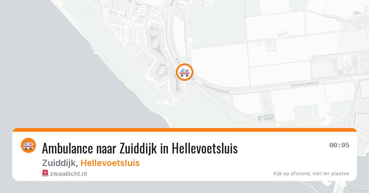 Ambulance naar Zuiddijk in Hellevoetsluis — 3 jun 2026