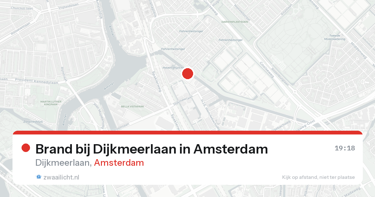 Brand bij Dijkmeerlaan in Amsterdam — 2 jun 2026