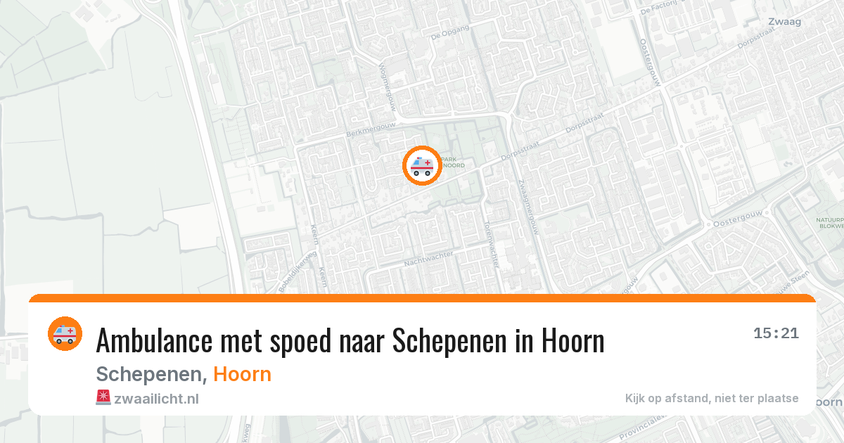 Ambulance met spoed naar Schepenen in Hoorn — 28 jun 2026