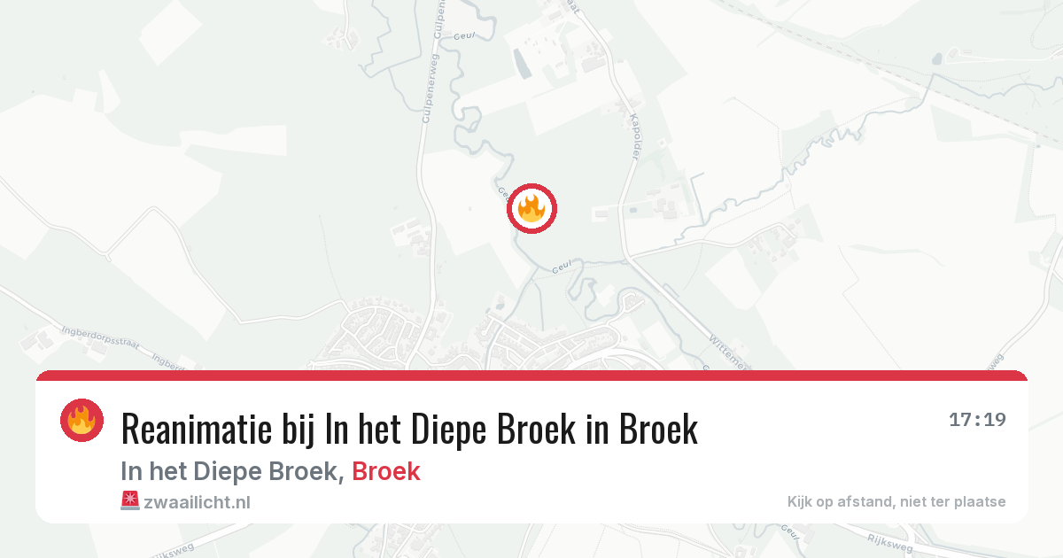 Reanimatie bij In het Diepe Broek in Broek — 22 apr 2026