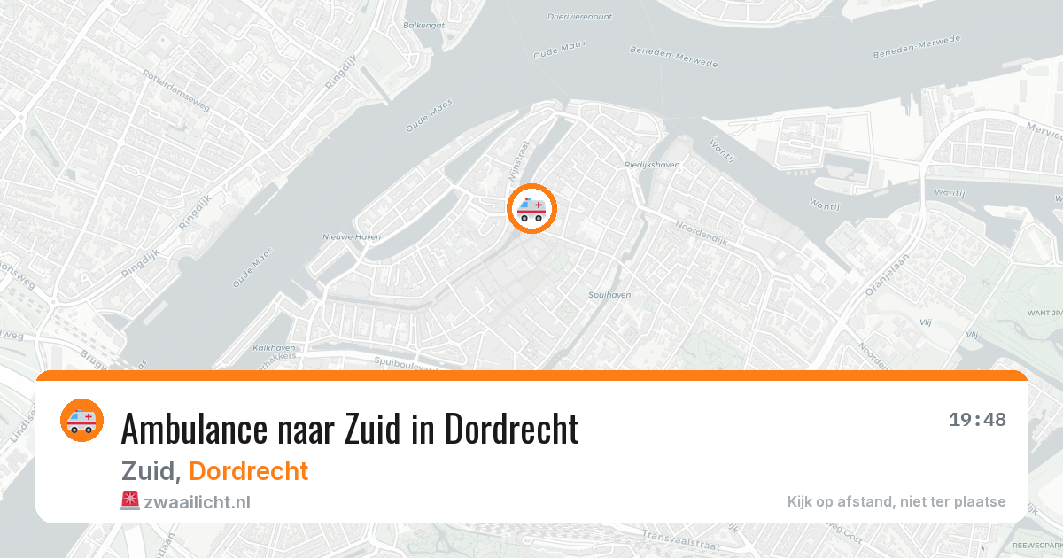 Ambulance naar Zuid in Dordrecht — 27 jul 2026