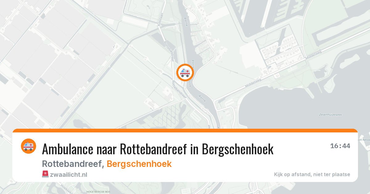 Ambulance naar Rottebandreef in Bergschenhoek — 31 mei 2026