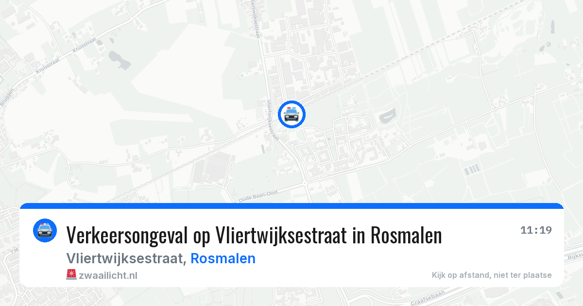 Verkeersongeval op Vliertwijksestraat in Rosmalen — 3 aug 2026