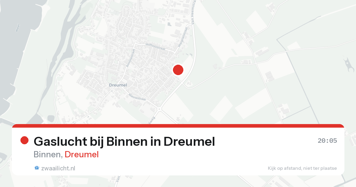 Gaslucht bij Binnen in Dreumel — 17 aug 2026