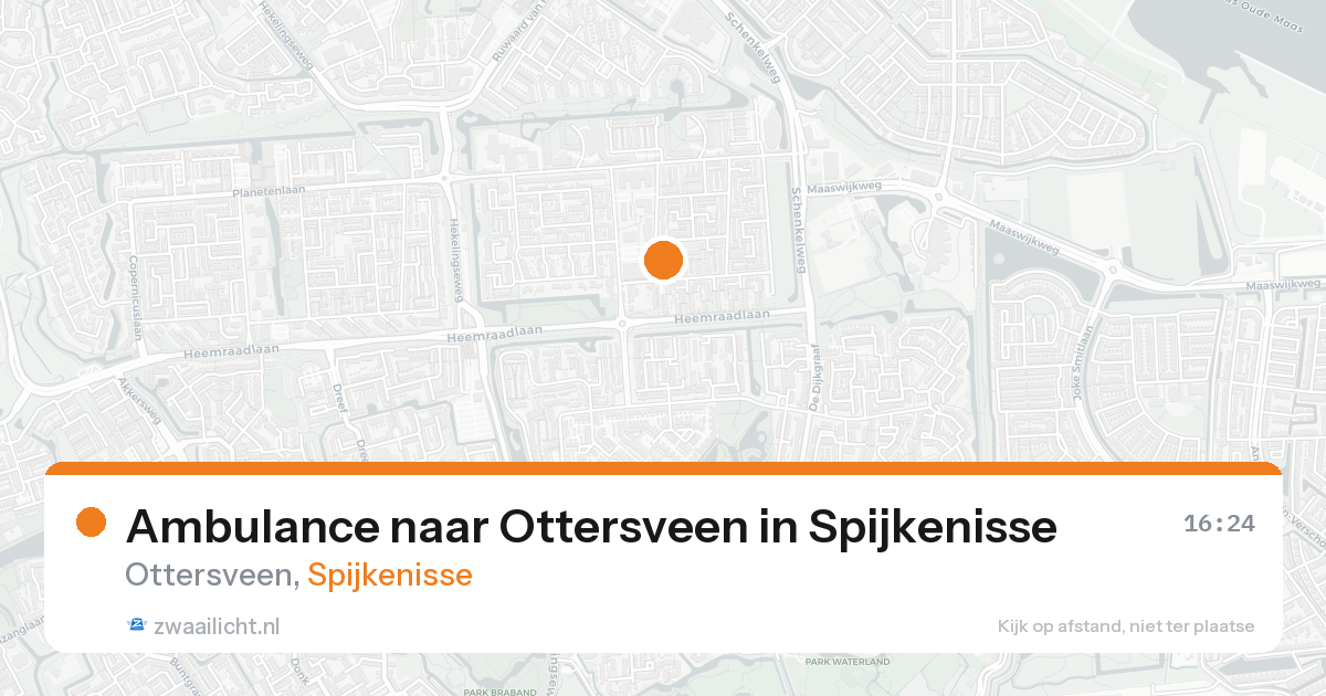 Ambulance naar Ottersveen in Spijkenisse — 26 mei 2026