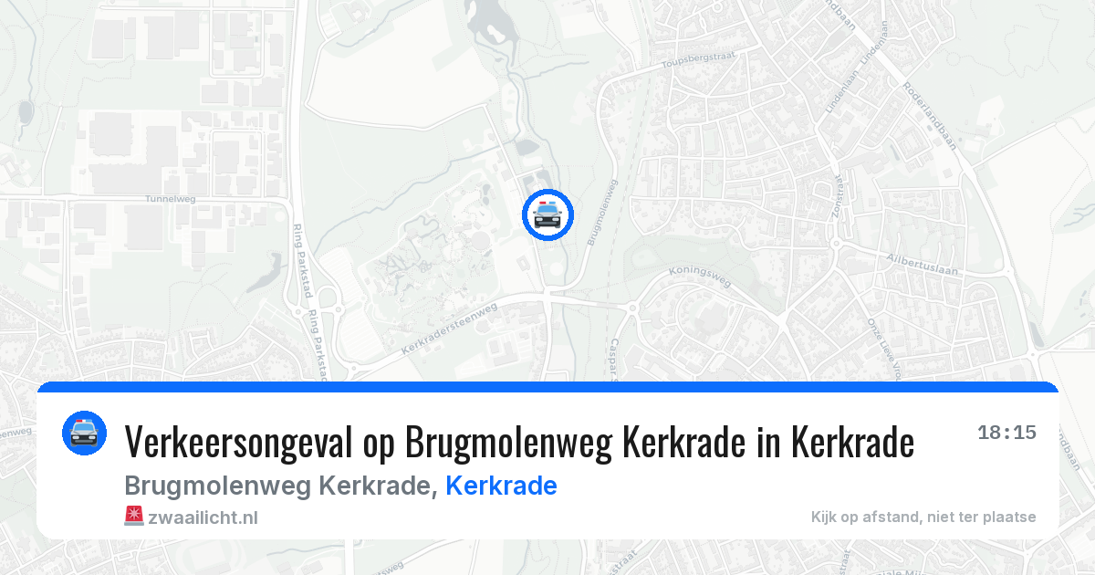 Verkeersongeval op Brugmolenweg Kerkrade in Kerkrade — 5 apr 2026