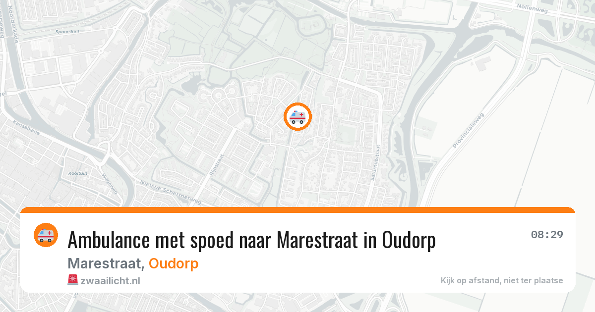 Ambulance met spoed naar Marestraat in Oudorp — 14 apr 2026