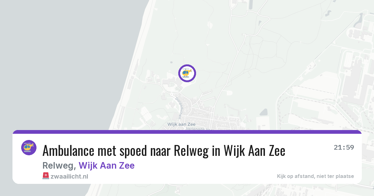 Ambulance met spoed naar Relweg in Wijk Aan Zee — 25 jan 2026