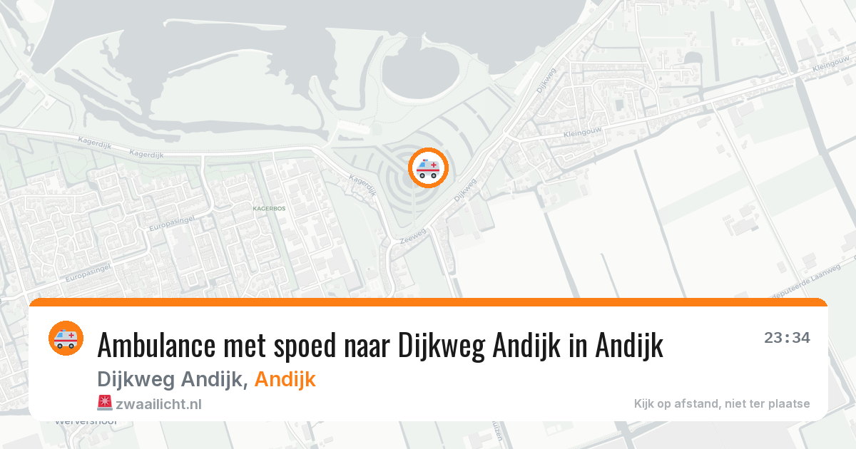 Ambulance met spoed naar Dijkweg Andijk in Andijk — 7 mei 2026