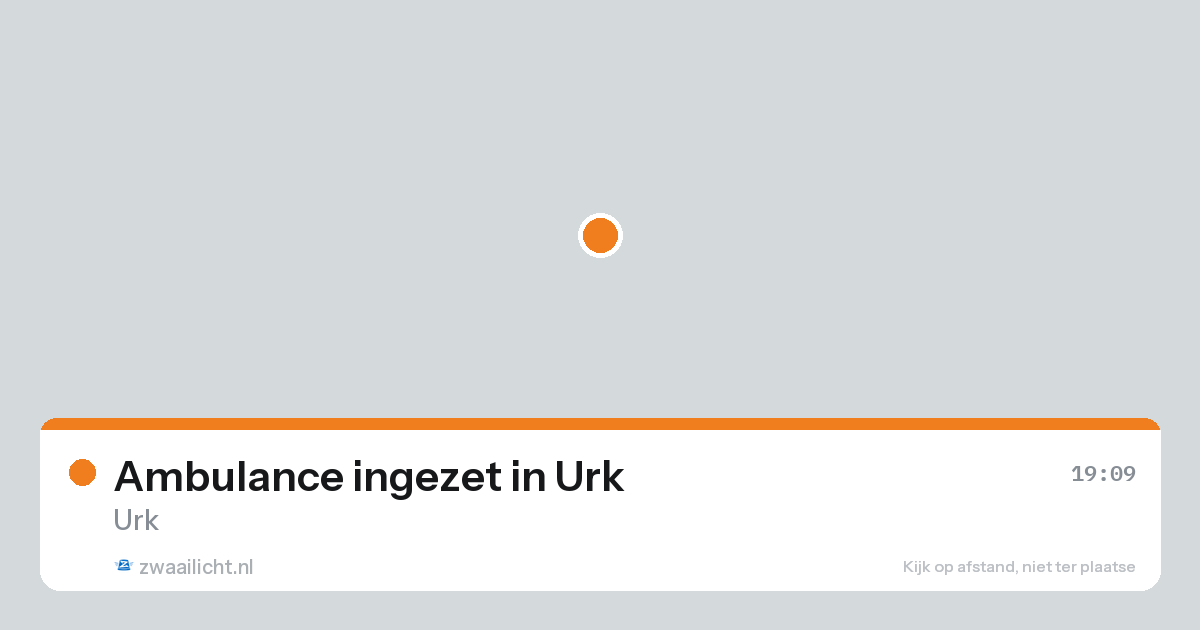 Ambulance ingezet in Urk — 14 aug 2026