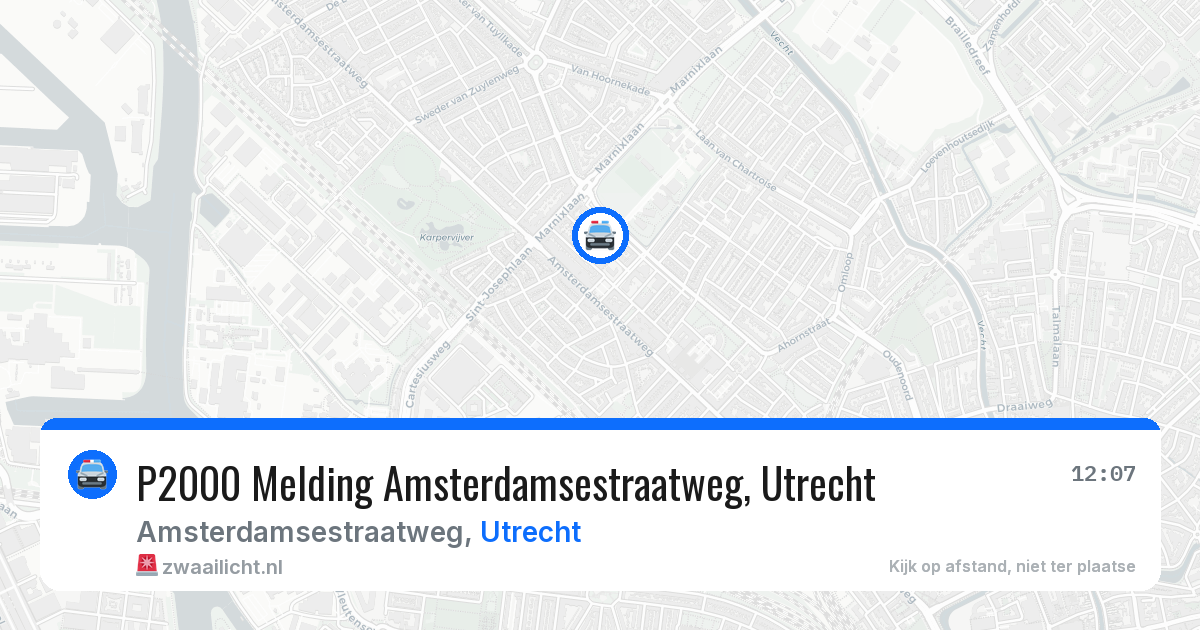 P2000 Melding Amsterdamsestraatweg, Utrecht — 3 apr 2026
