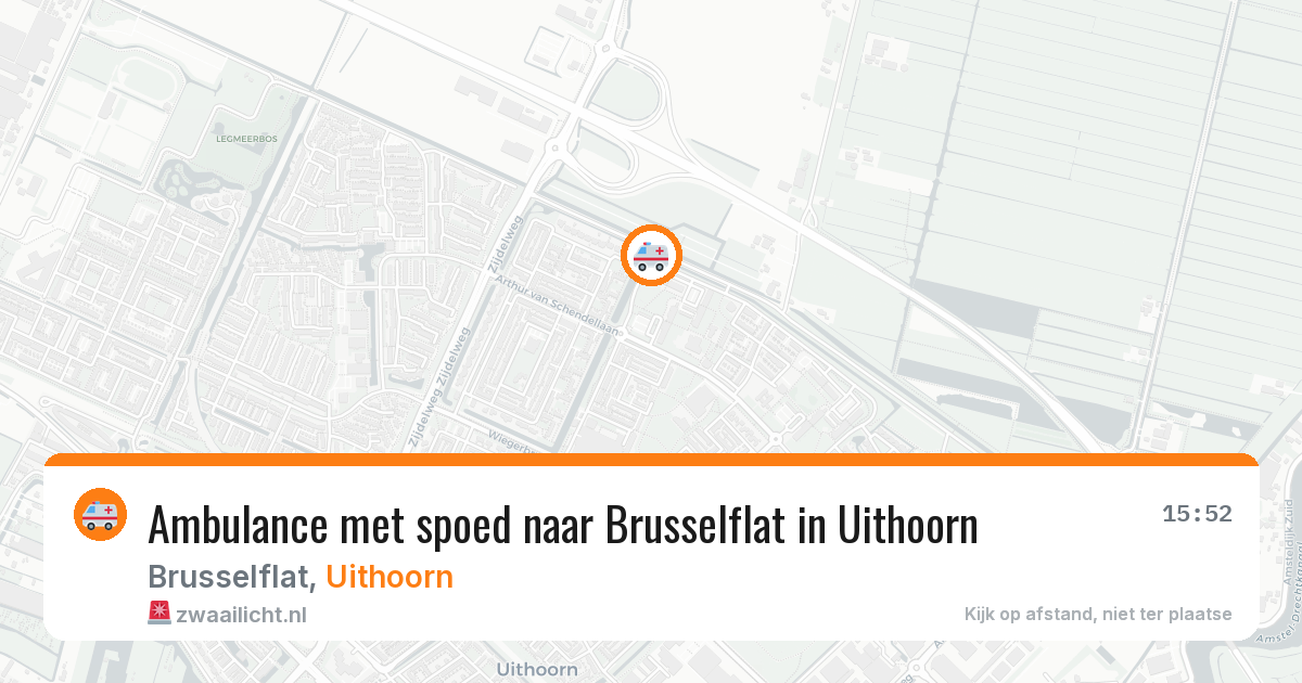 Ambulance met spoed naar Brusselflat in Uithoorn — 2 aug 2026