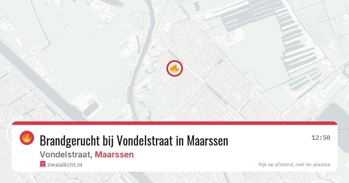 Brandgerucht bij Vondelstraat in Maarssen — 27 mei 2026