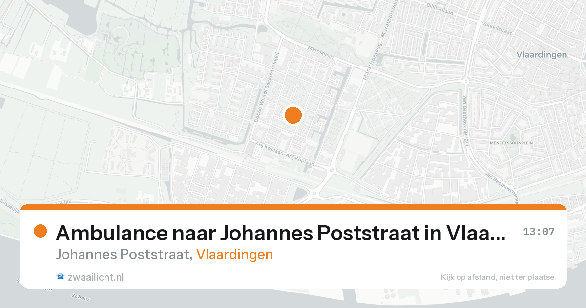 Ambulance naar Johannes Poststraat in Vlaardingen — 31 jan 2026