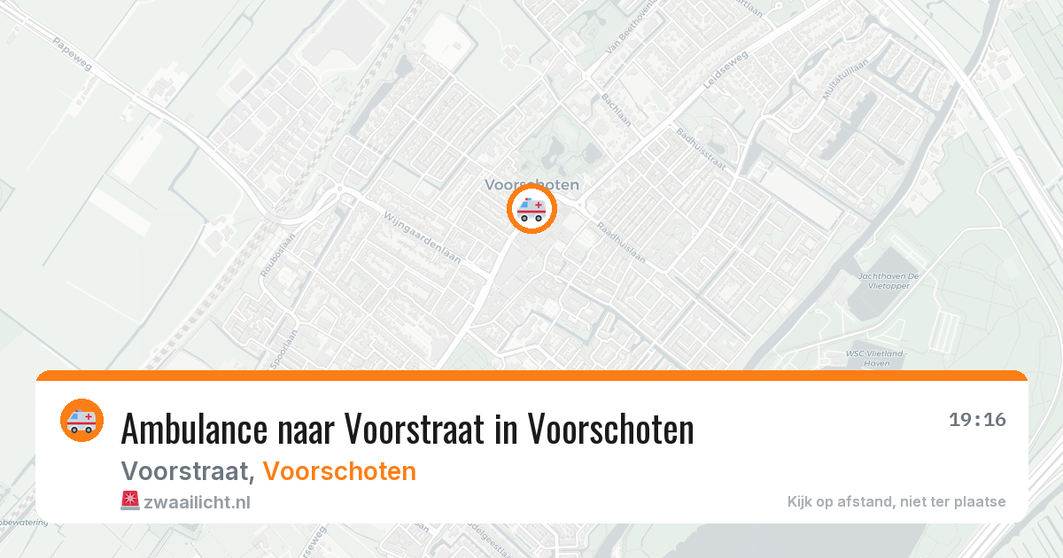 Ambulance naar Voorstraat in Voorschoten — 1 aug 2026
