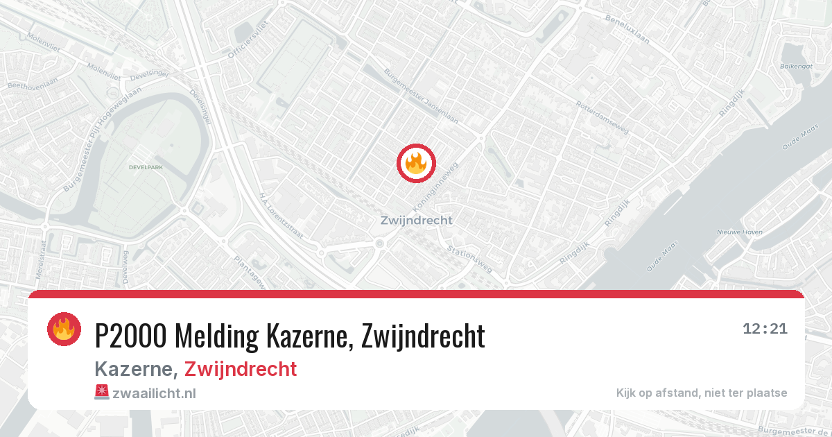 P2000 Melding Kazerne, Zwijndrecht — 24 jul 2026