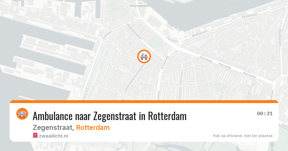 Ambulance naar Zegenstraat in Rotterdam — 19 jun 2026