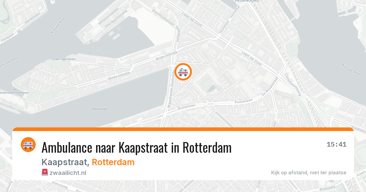 Ambulance naar Kaapstraat in Rotterdam — 11 apr 2026
