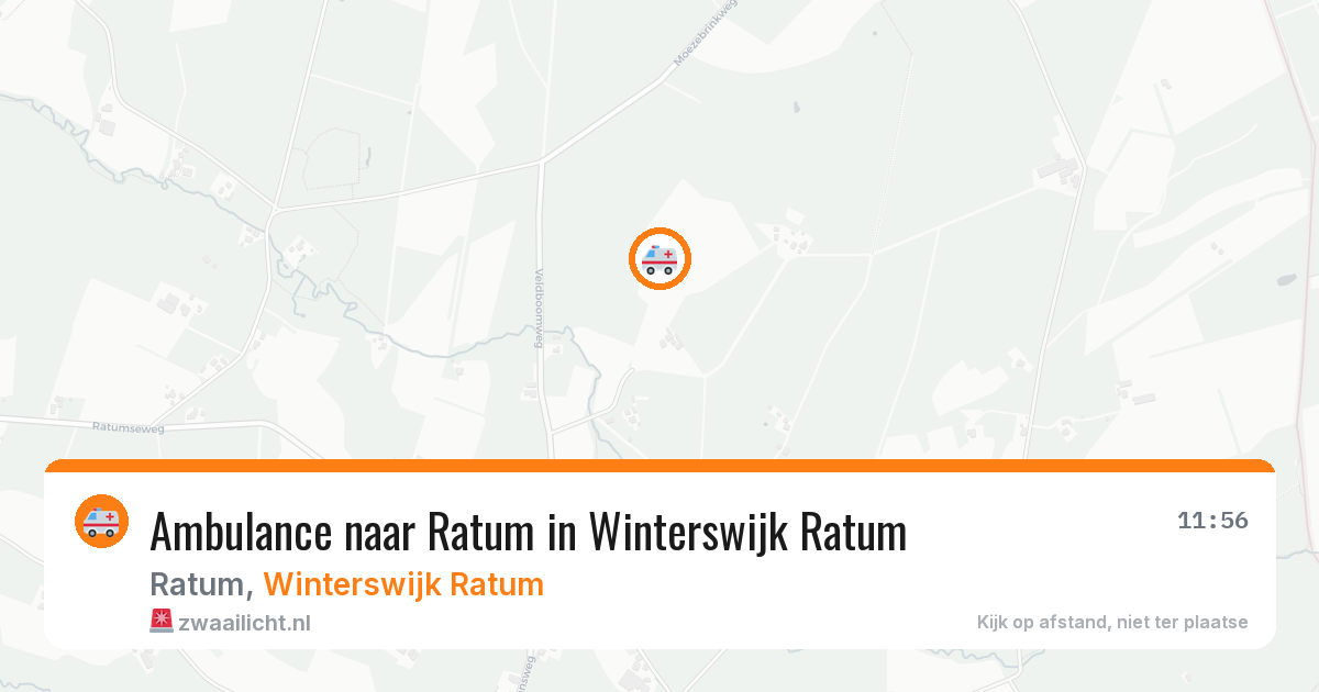 Ambulance naar Ratum in Winterswijk Ratum — 19 mrt 2026