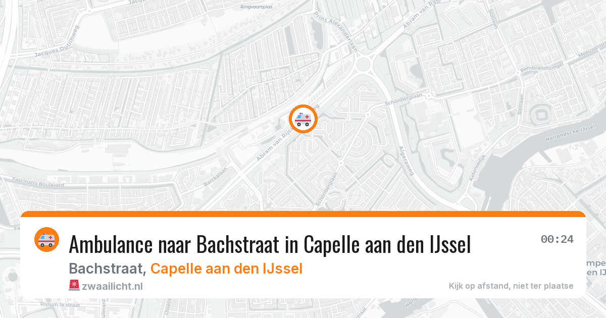 Ambulance naar Bachstraat in Capelle aan den IJssel — 8 feb 2026