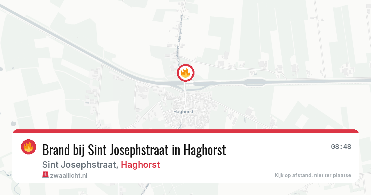 Brand bij Sint Josephstraat in Haghorst — 12 jun 2026