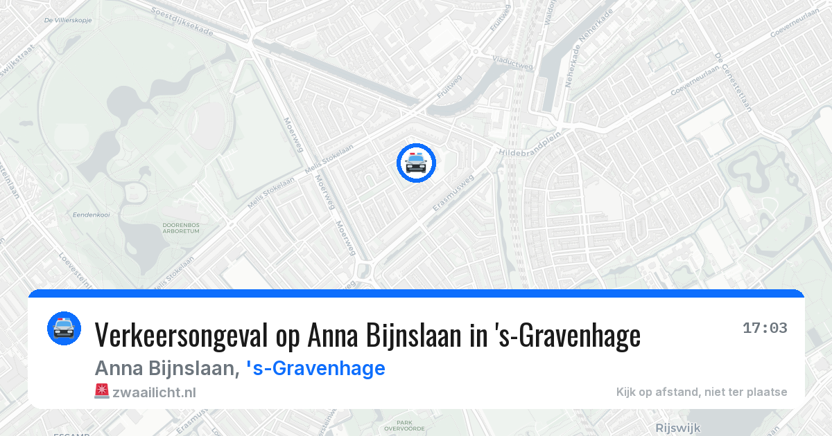 Verkeersongeval op Anna Bijnslaan in 's-Gravenhage — 16 mei 2026
