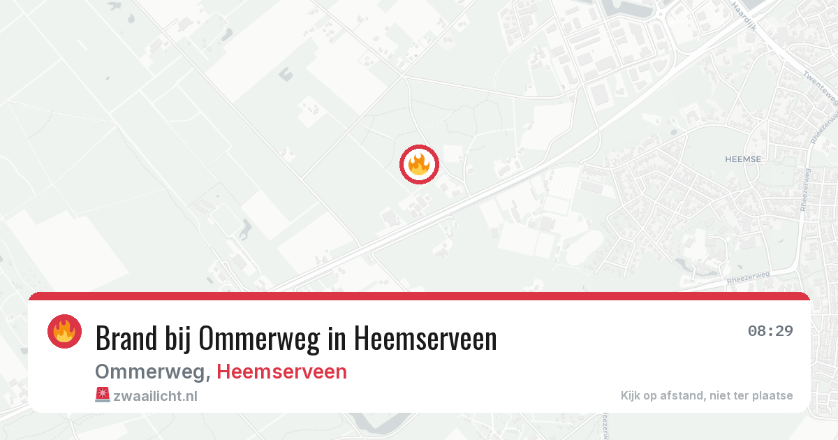 Brand bij Ommerweg in Heemserveen — 7 mrt 2026